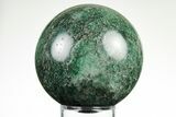 Polished Fuchsite Sphere - Madagascar #196289-1